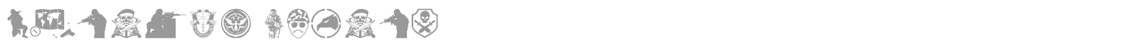 Special Forces font preview